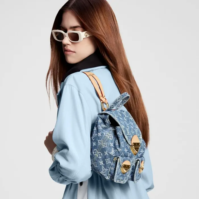 Louis Vuitton M46836 Venice Denim Blue 8211 Louis Vuitton Handbag Store Women Louis Vuitton Backpacks