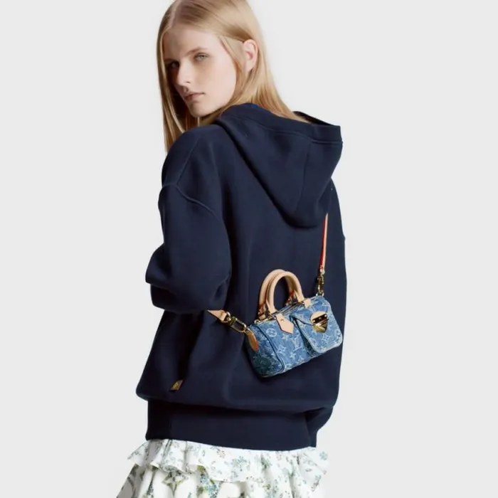 Louis Vuitton M82950 Nano Speedy Denim Blue 8211 Louis Vuitton Handbag Store Women Louis Vuitton Speedy Bag