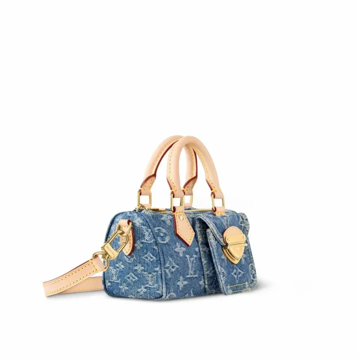 Louis Vuitton M82950 Nano Speedy Denim Blue 8211 Louis Vuitton Handbag Store Women Louis Vuitton Speedy Bag