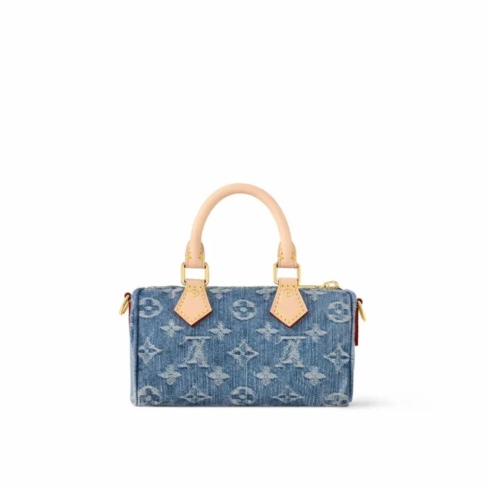 Louis Vuitton M82950 Nano Speedy Denim Blue 8211 Louis Vuitton Handbag Store Women Louis Vuitton Speedy Bag