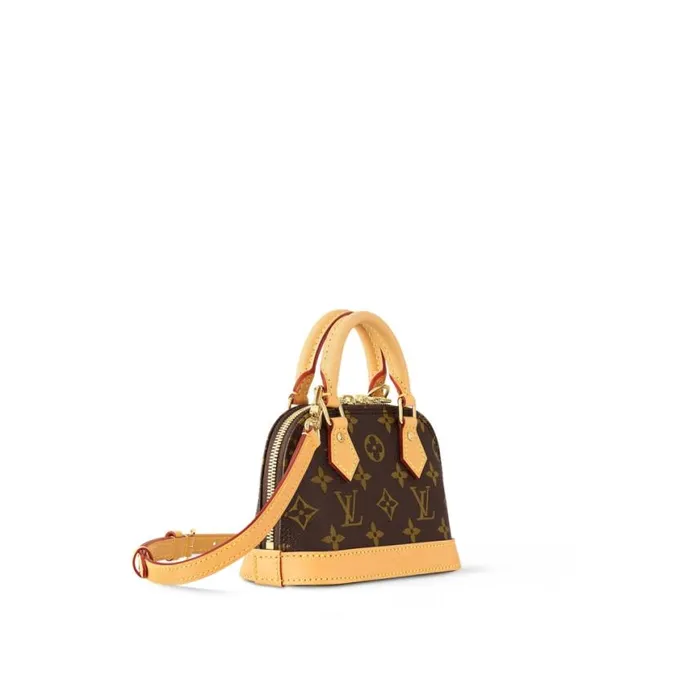 Louis Vuitton Monogram Coated Canvas M82717 Nano Alma 8211 Louis Vuitton Handbag Store Women Louis Vuitton Alma Bag