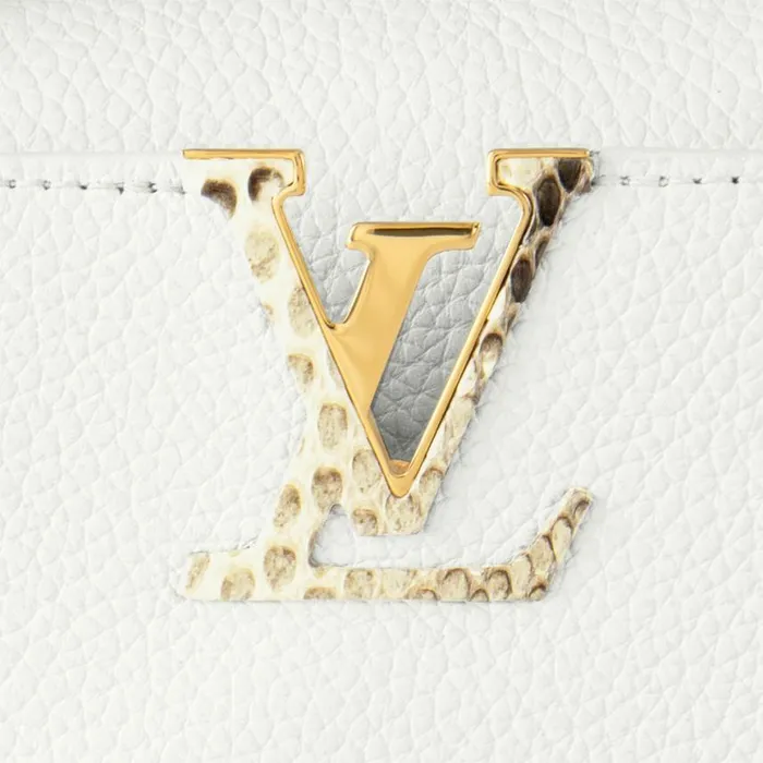Louis Vuitton N98477 Capucines Mini Python Snow White 8211 Louis Vuitton Handbag Store Women Louis Vuitton Capucines Bag