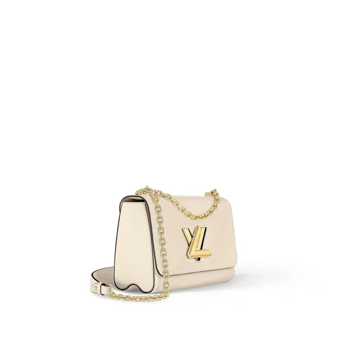 Louis Vuitton Quartz White M21116 Twist MM 8211 Louis Vuitton Handbag Store Women Louis Vuitton Twist Bag