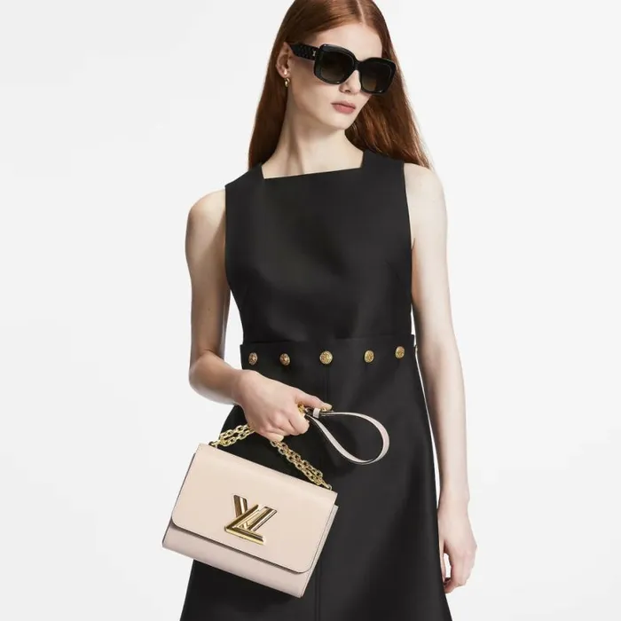 Louis Vuitton Quartz White M21116 Twist MM 8211 Louis Vuitton Handbag Store Women Louis Vuitton Twist Bag