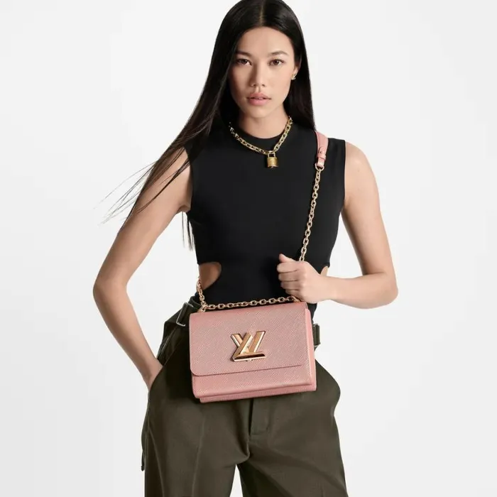 Louis Vuitton Rose Blossom Pink M21313 Twist MM 8211 Louis Vuitton Handbag Store Women Louis Vuitton Twist Bag