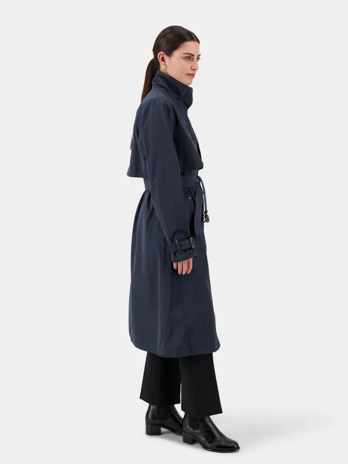 Lova Coat Long Dark Night Blue Women Didriksons Trenchcoats Lova Coat Long Dark Night Blue Women Didriksons Trenchcoats