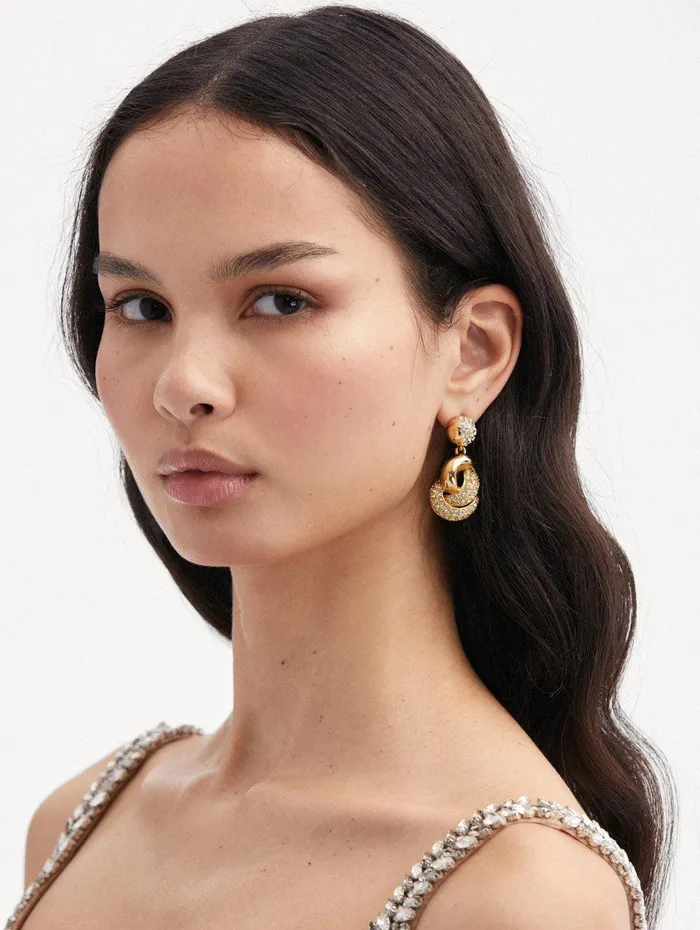 Love Knot Drop Earrings Chrysolite Women Oscar De La Renta Earrings Love Knot Drop Earrings Chrysolite Women Oscar De La Renta Earrings