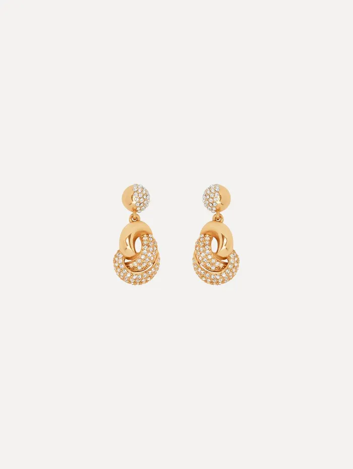 Love Knot Drop Earrings Crystal Women Oscar De La Renta Earrings