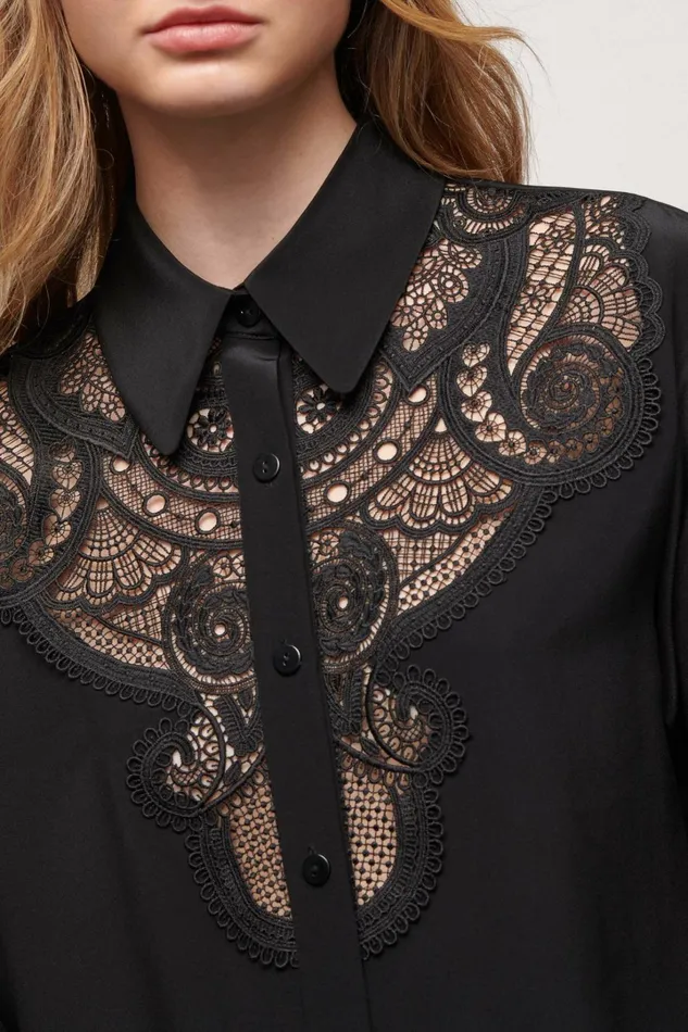 Luisa Spagnoli Blouses And Shirts Women Lampedusa Black Luisa Spagnoli Blouses And Shirts Women Lampedusa Black