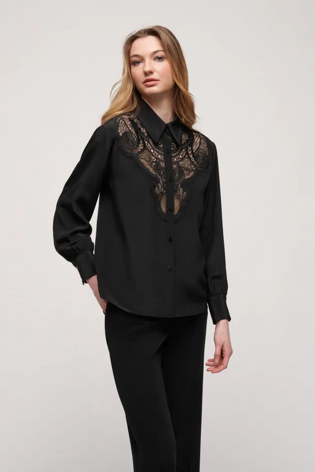 Luisa Spagnoli Blouses And Shirts Women Lampedusa Black Luisa Spagnoli Blouses And Shirts Women Lampedusa Black
