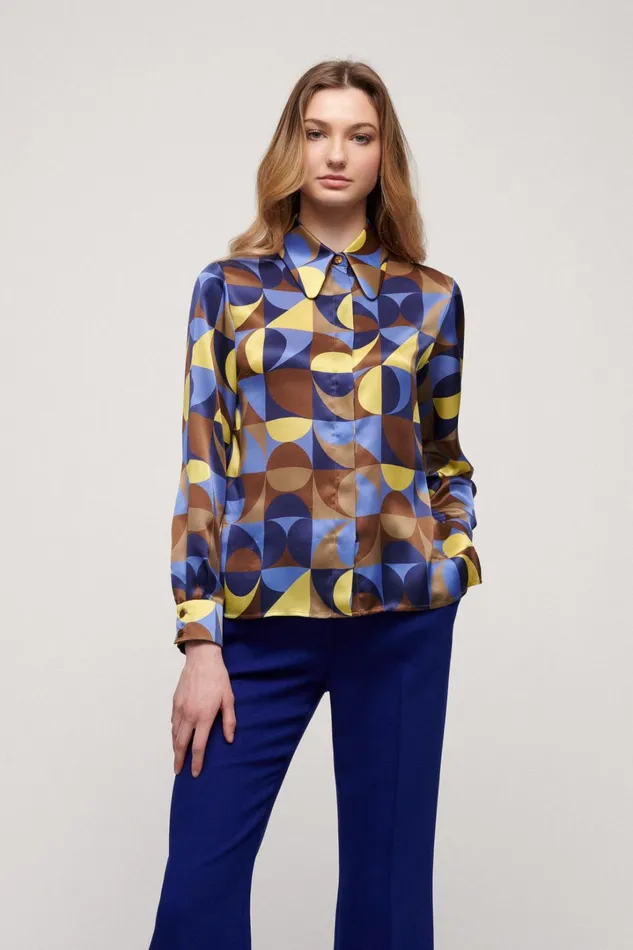 Luisa Spagnoli Blouses And Shirts Women Locale Bluetobacco