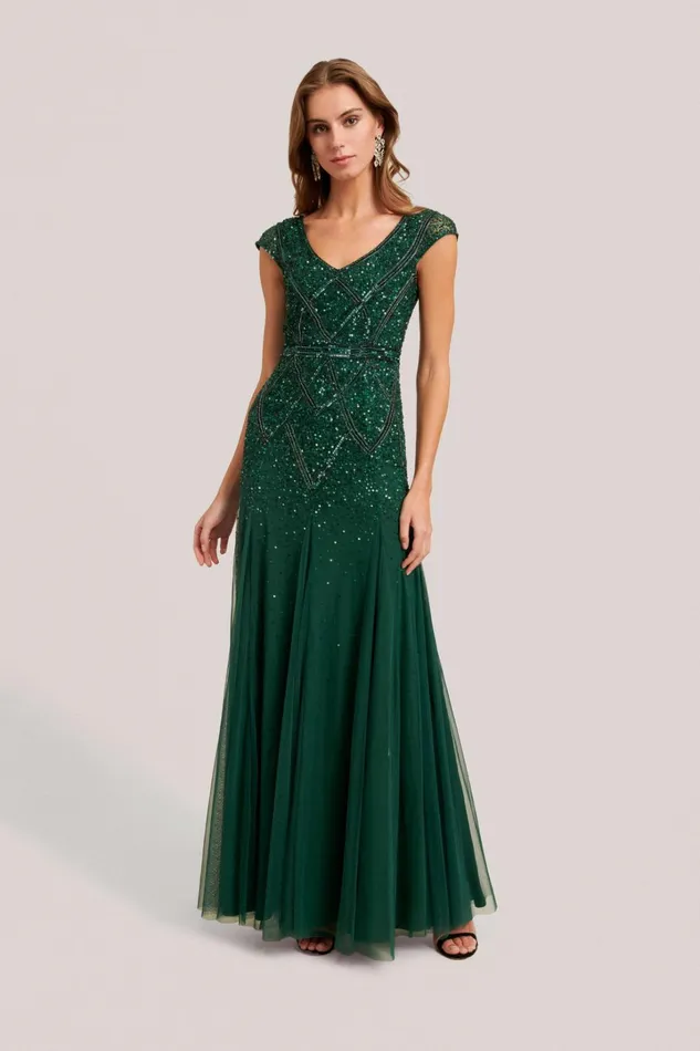 Luisa Spagnoli Formal Dresses Women Giava Bottlegreen