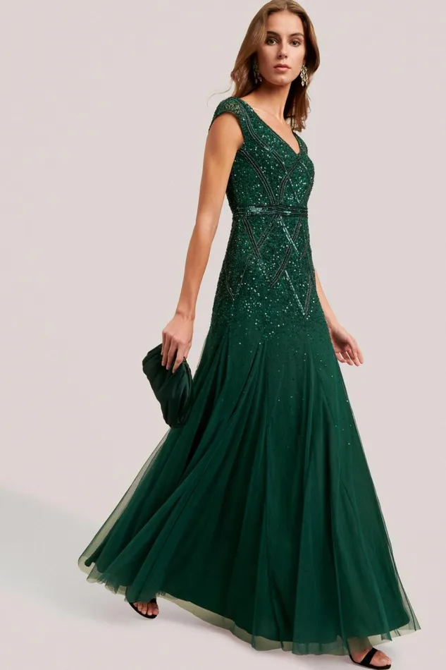 Luisa Spagnoli Formal Dresses Women Giava Bottlegreen