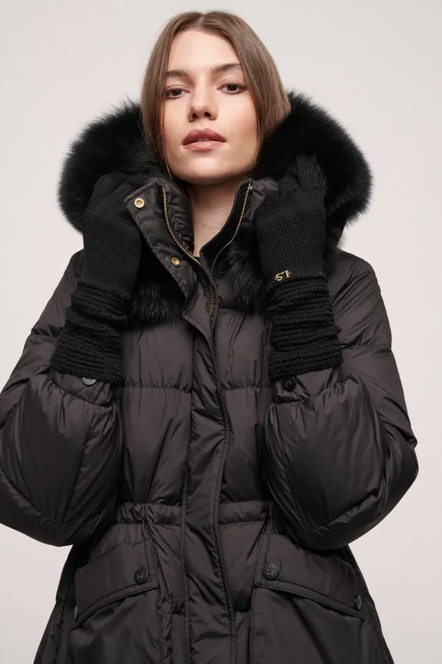 Luisa Spagnoli Gloves And Hats Women Midy Black Luisa Spagnoli Gloves And Hats Women Midy Black