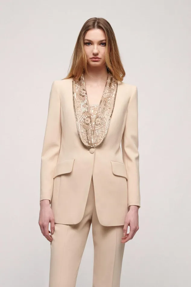Luisa Spagnoli Jackets and Blazers Women Sagacia Sand