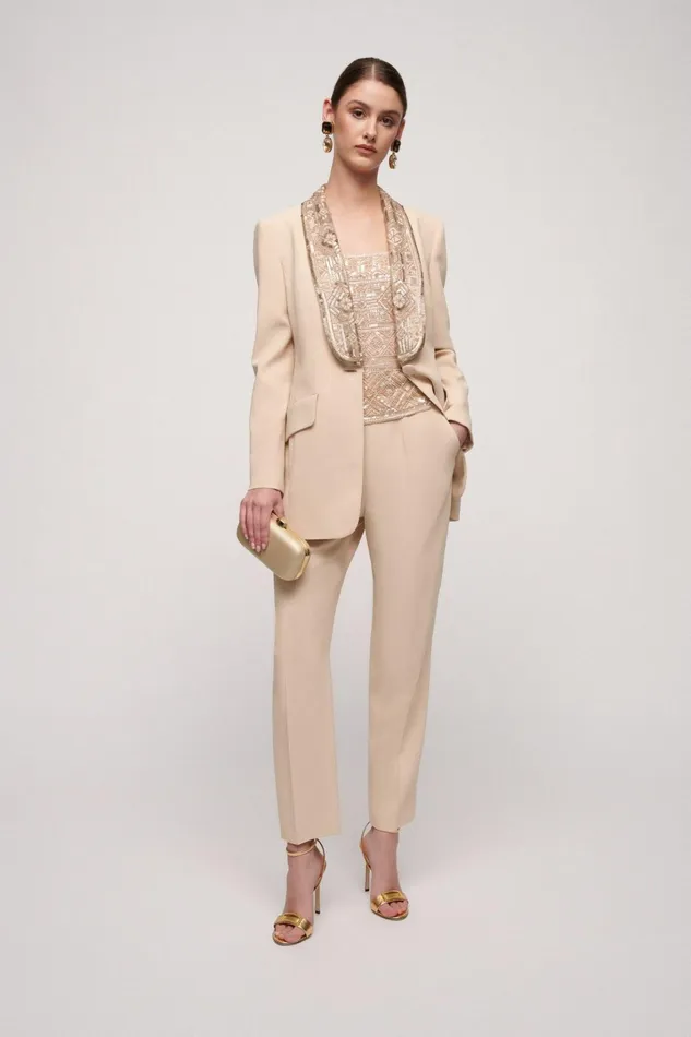 Luisa Spagnoli Jackets and Blazers Women Sagacia Sand Luisa Spagnoli Jackets and Blazers Women Sagacia Sand