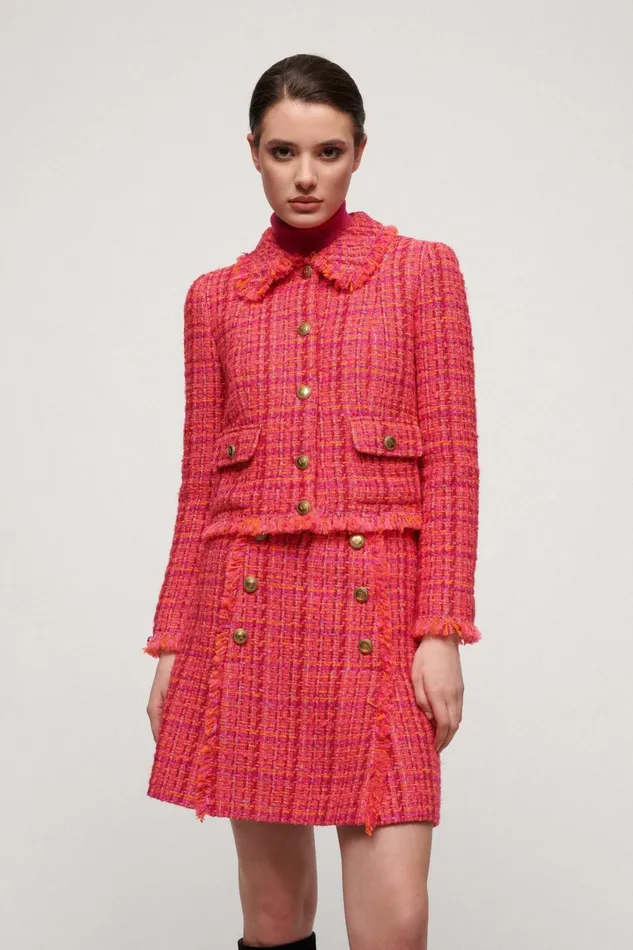 Luisa Spagnoli Jackets and Blazers Women Sevoli Fuchsiaorange Luisa Spagnoli Jackets and Blazers Women Sevoli Fuchsiaorange