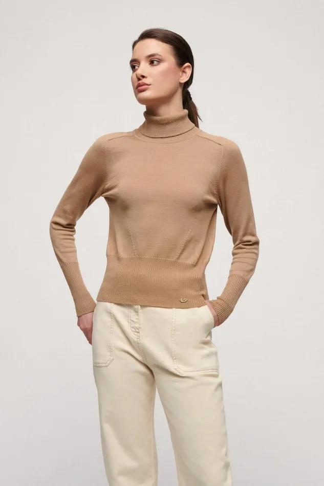 Luisa Spagnoli Knitwear Women Manos Camel