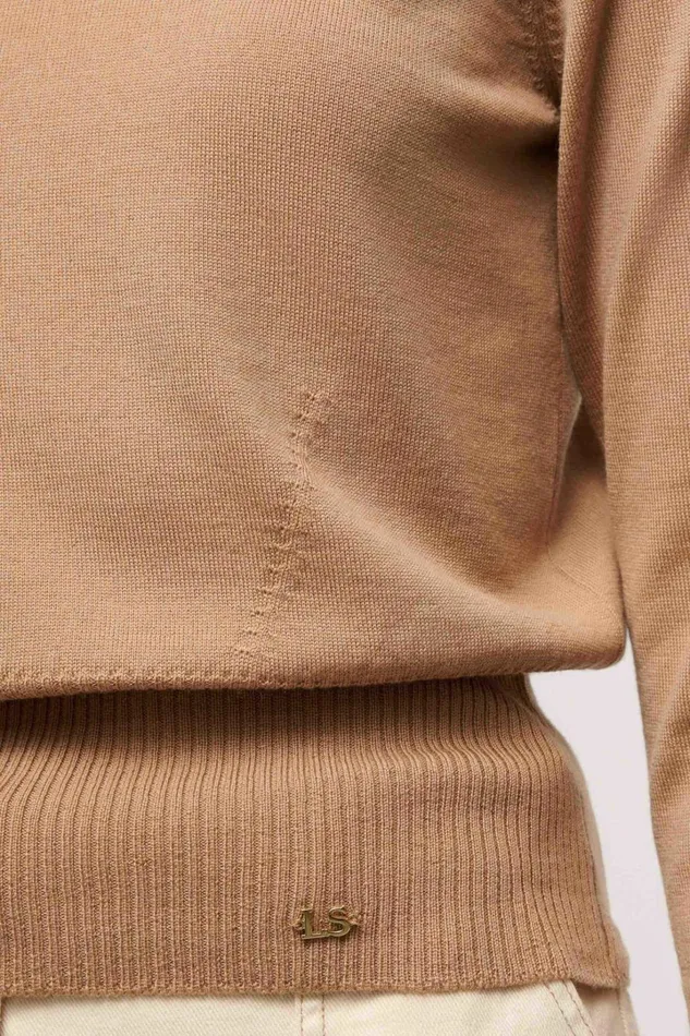 Luisa Spagnoli Knitwear Women Manos Camel