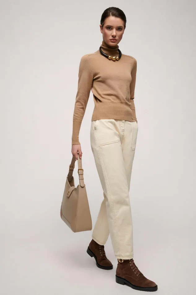 Luisa Spagnoli Knitwear Women Manos Camel