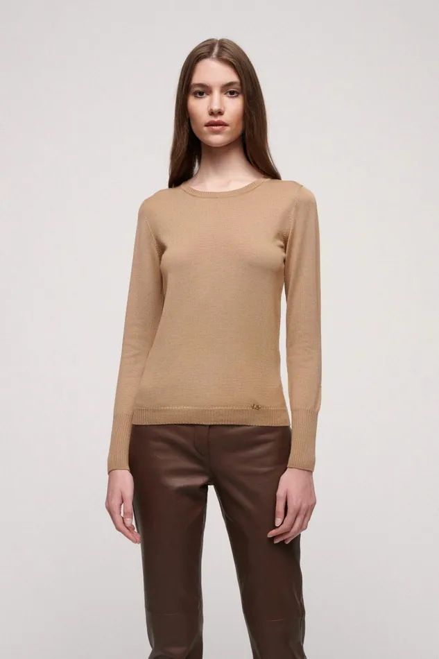 Luisa Spagnoli Knitwear Women Mossa Camel
