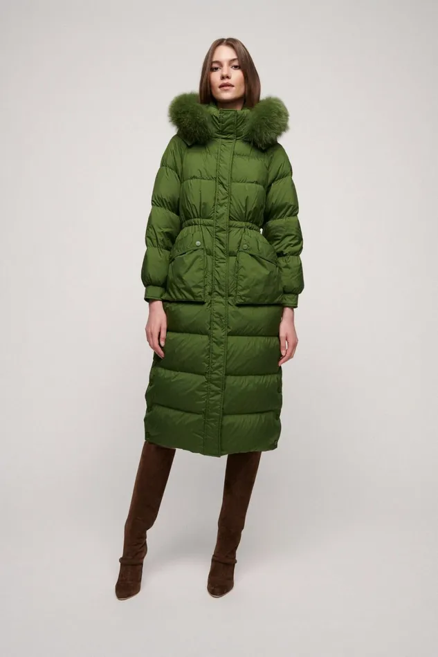 Luisa Spagnoli Outerwear Women Siamesi Military Green Luisa Spagnoli Outerwear Women Siamesi Military Green