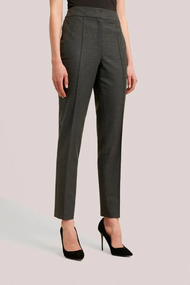 Luisa Spagnoli Pants Women Ofis Grey Melange