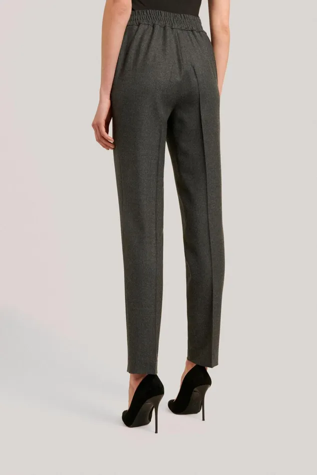 Luisa Spagnoli Pants Women Ofis Grey Melange Luisa Spagnoli Pants Women Ofis Grey Melange