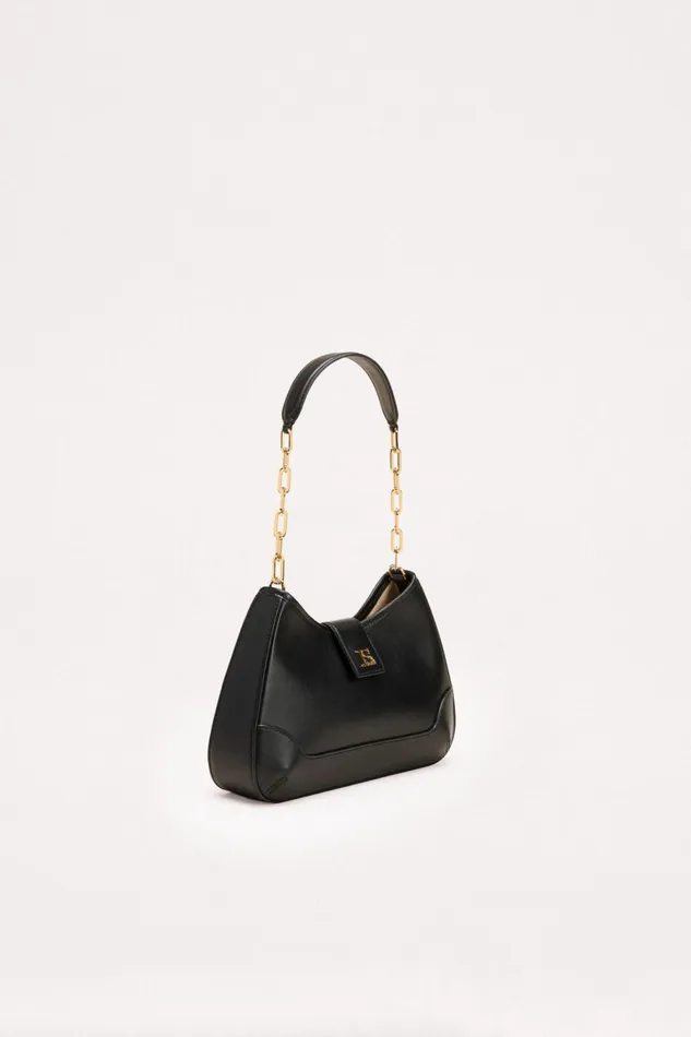 Luisa Spagnoli Shoulder Bags Women Ibabycapri Blackgold Luisa Spagnoli Shoulder Bags Women Ibabycapri Blackgold