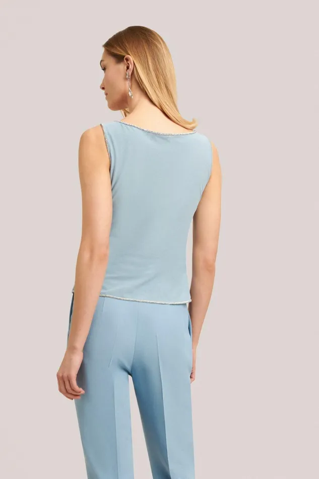Luisa Spagnoli Tops And TShirts Women Ladonia Light Blue Luisa Spagnoli Tops And TShirts Women Ladonia Light Blue