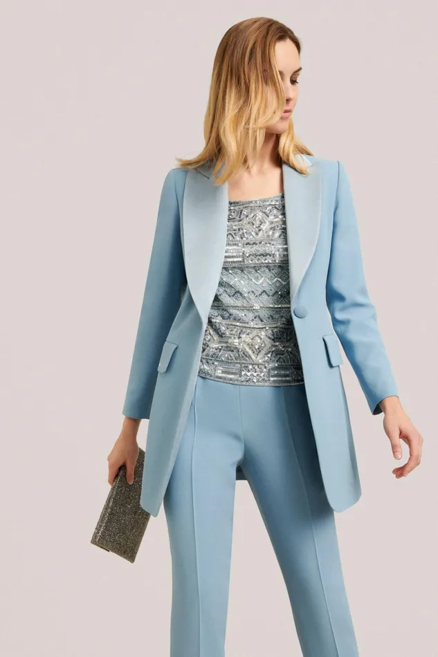 Luisa Spagnoli Tops And TShirts Women Ladonia Light Blue Luisa Spagnoli Tops And TShirts Women Ladonia Light Blue