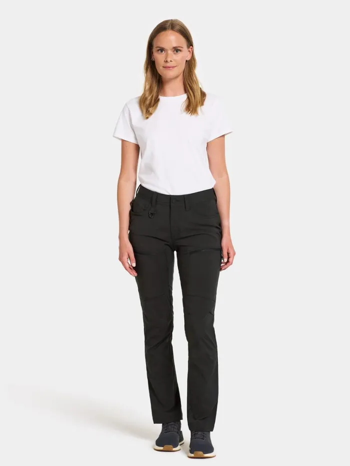 Lynx Pants Black Women Didriksons Walking Trousers