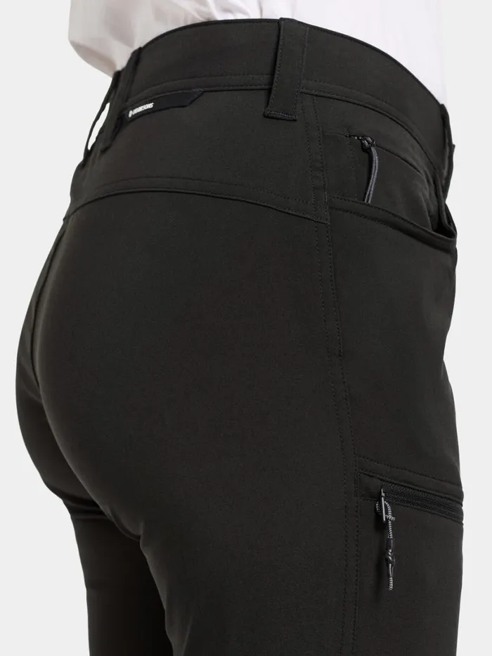 Lynx Pants Black Women Didriksons Walking Trousers