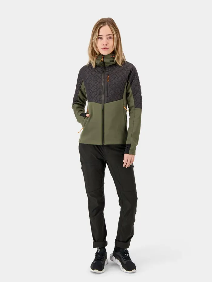 Lyra FullZip Deep Green Women Didriksons Outdoor Jackets