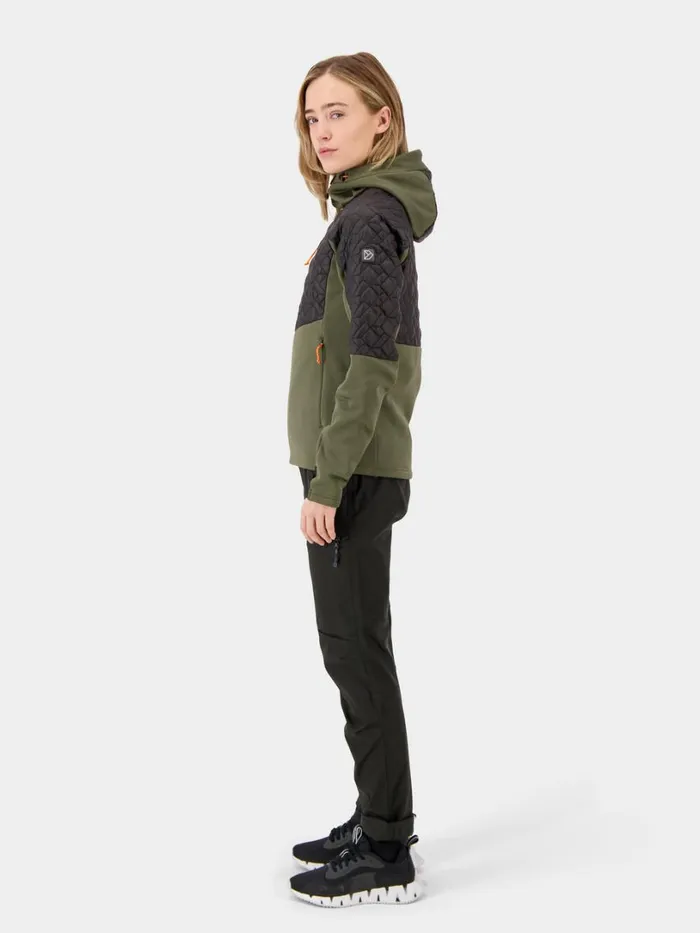 Lyra FullZip Deep Green Women Didriksons Outdoor Jackets