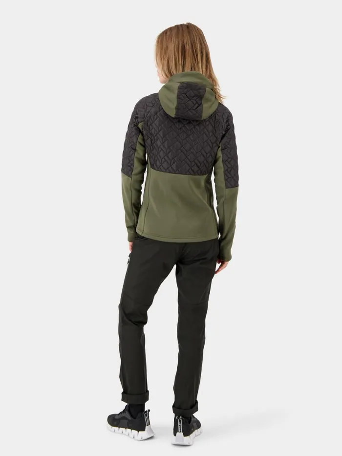 Lyra FullZip Deep Green Women Didriksons Outdoor Jackets