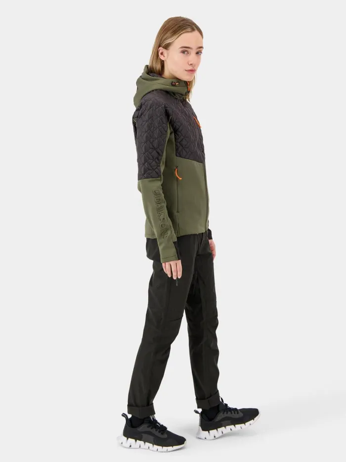Lyra FullZip Deep Green Women Didriksons Outdoor Jackets