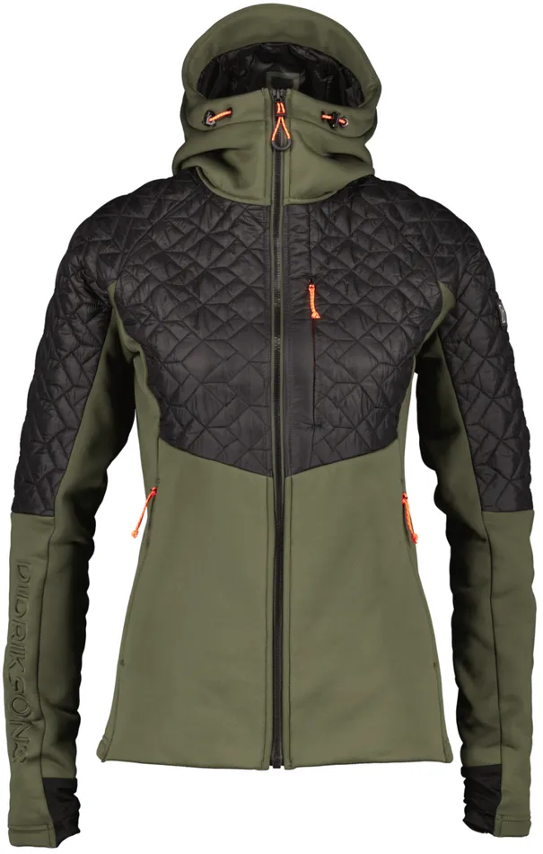 Lyra FullZip Deep Green Women Didriksons Outdoor Jackets