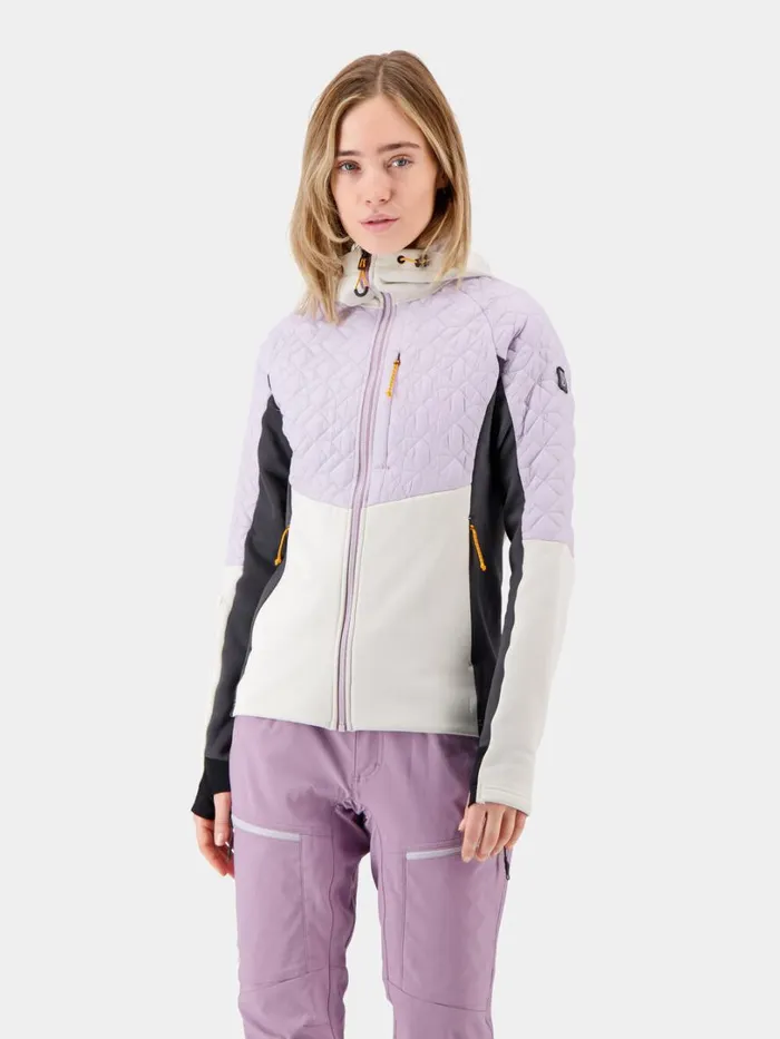 Lyra FullZip Misty Lilac Women Didriksons Outdoor Jackets