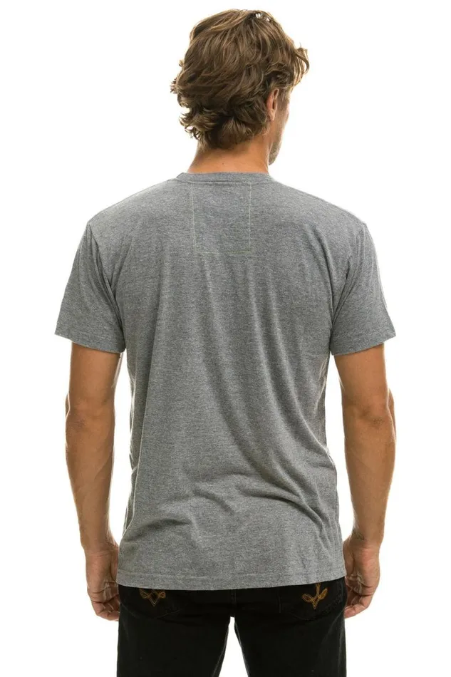 Malibu Crew Tee Shirt 8211 Heather Grey WomenMen Aviator Nation Tees