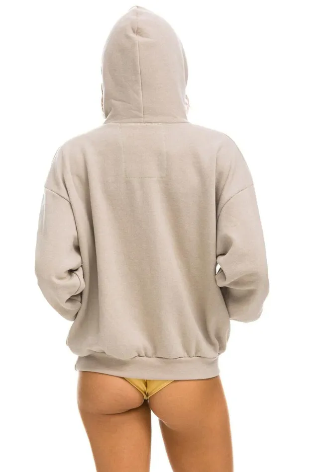 Malibu Relaxed Pullover Hoodie 8211 Sand WomenMen Aviator Nation Hoodies