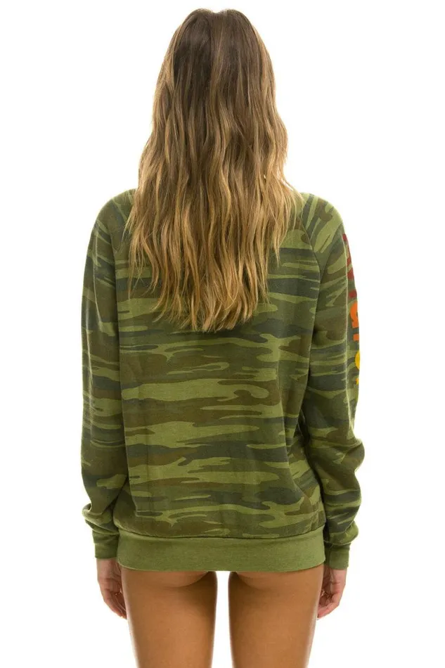 Malibu Sweatshirt 8211 Camo WomenMen Aviator Nation Sweatshirts