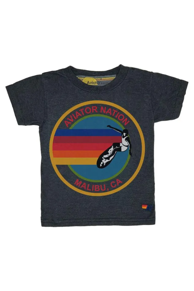 Malibu Tee 8211 Charcoal Kids Aviator Nation Tees