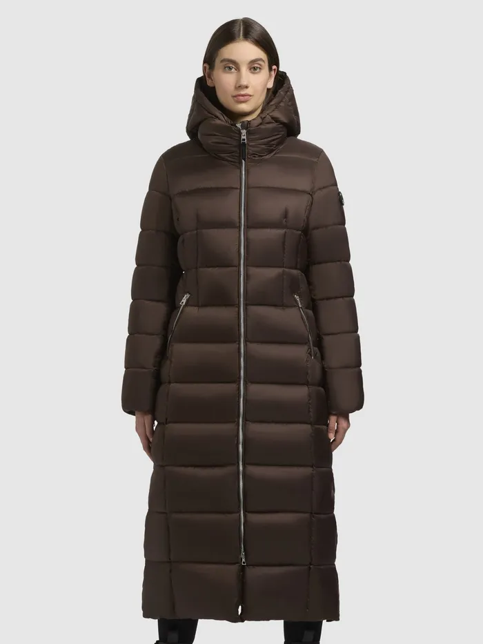 Mantel MALEE Dunkelbraun Dunkelbraun Quilted Coats KHUJO Women