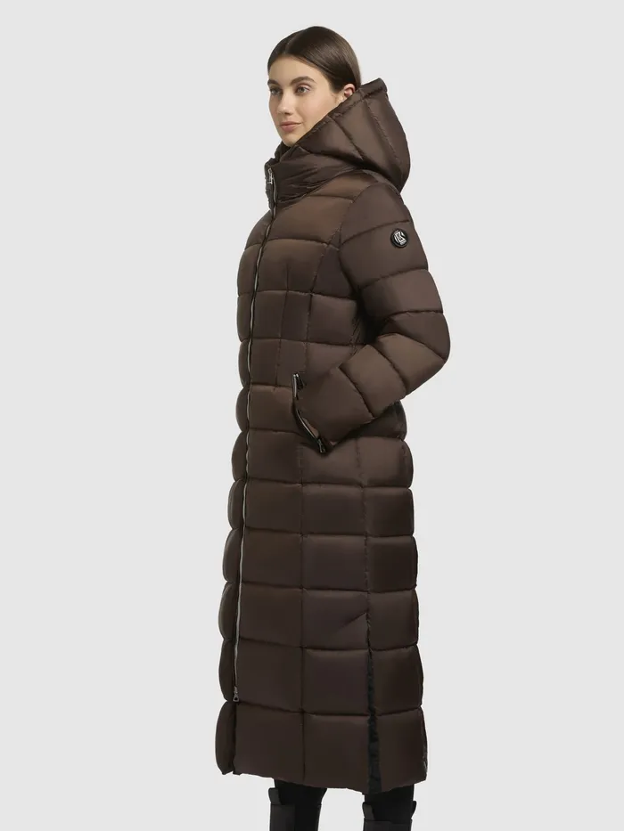 Mantel MALEE Dunkelbraun Dunkelbraun Quilted Coats KHUJO Women