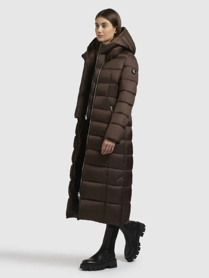 Mantel MALEE Dunkelbraun Dunkelbraun Quilted Coats KHUJO Women