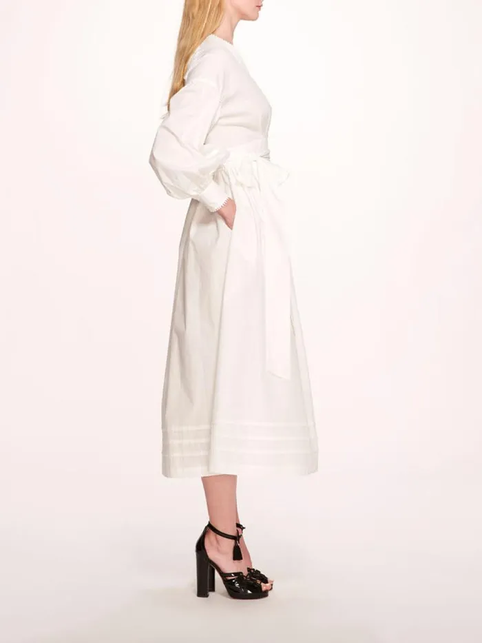 Marchesa Dresses Indigo Midi Dress White 8211 Women