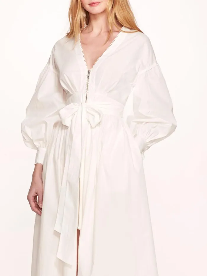Marchesa Dresses Indigo Midi Dress White 8211 Women