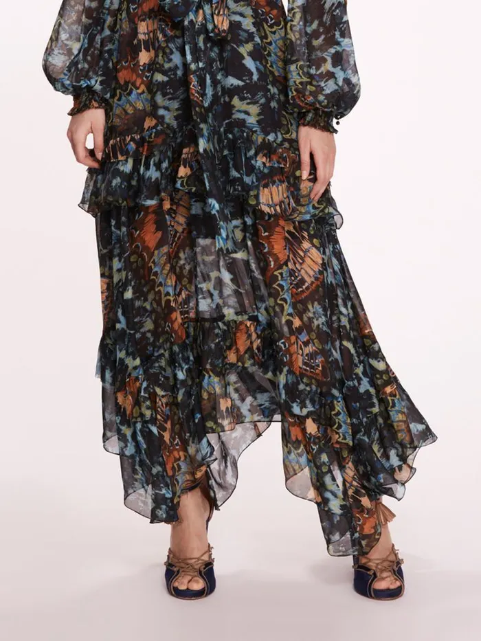 Marchesa Marchesa Rosa Monarch Maxi Dress Blue Multi 8211 Women