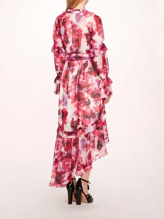 Marchesa Marchesa Rosa Oleander Maxi Dress Magenta Multi 8211 Women